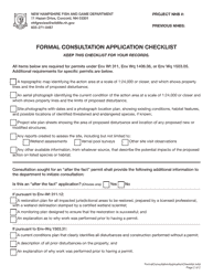 Formal Consultation Application Checklist - New Hampshire, Page 2