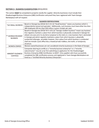 Instructions for Supplier (Vendor) Change Request Form - Georgia (United States), Page 3