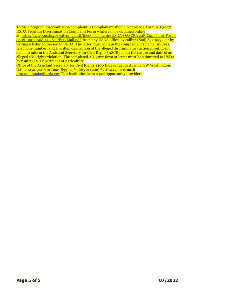 Add-A-site Checklist - Administrative or Center Sponsors Adding at-Risk or Outside School Hours Care Facilities Only - Georgia (United States), Page 5