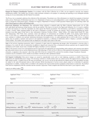Form BIA-DWP-Pwr-101 Electric Service Application, Page 2