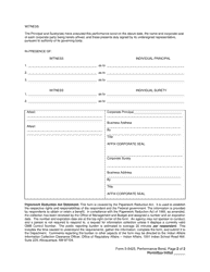 Form 5-5423 Performance Bond, Page 2