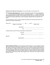 Form 5-5516 Grazing Permit for Organized Tribes, Page 5