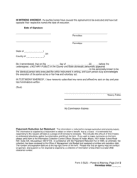 Form 5-5520 Power of Attorney, Page 2