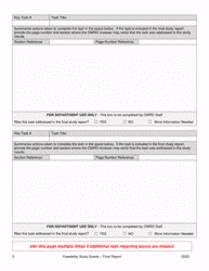 Final Report Form - Feasibility Study Grants - Water Conservation, Reuse and Storage Grant Program - Oregon, Page 5