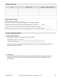 Application for an Emergency Use Permit for Groundwater (Drought) - Oregon, Page 6