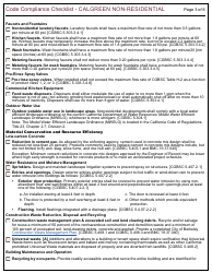 Form 165 Code Compliance Checklist - Calgreen Non-residential - City of Berkeley, California, Page 3