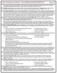 Form 165 Code Compliance Checklist - Calgreen Non-residential - City of Berkeley, California, Page 4