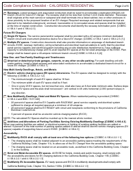 Form 164 Code Compliance Checklist - Calgreen Residential - City of Berkeley, California, Page 2