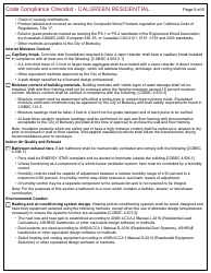 Form 164 Code Compliance Checklist - Calgreen Residential - City of Berkeley, California, Page 5