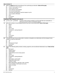 Form DCF-F-2829 National Youth in Transition Database (Nytd) Survey for Wisconsin Youth Age 19 - Wisconsin, Page 3