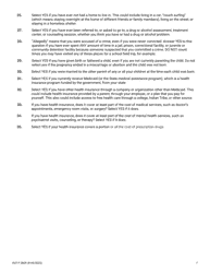 Form DCF-F-2829 National Youth in Transition Database (Nytd) Survey for Wisconsin Youth Age 19 - Wisconsin, Page 7