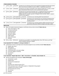 Form DCF-F-2574 National Youth in Transition Database (Nytd) Survey for Wisconsin Youth Age 17 - Wisconsin, Page 2