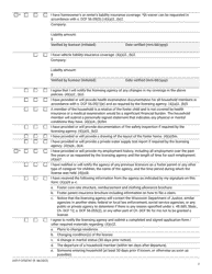 Form DCF-F-CFS0787 Child Foster Care Licensing Checklist - Wisconsin, Page 2