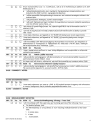 Form DCF-F-CFS0787 Child Foster Care Licensing Checklist - Wisconsin, Page 4