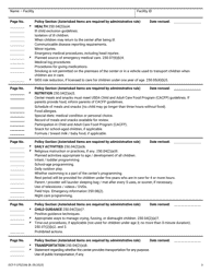 Form DCF-F-CFS2356 Policy Checklist - Family Child Care Centers - Wisconsin, Page 3