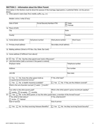Form DCF-F-DWSC11053 Parent Application for Child Support Services - Wisconsin, Page 4