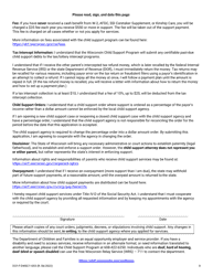 Form DCF-F-DWSC11053 Parent Application for Child Support Services - Wisconsin, Page 8