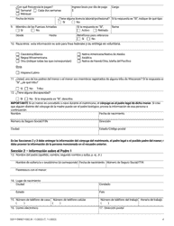 Formulario DCF-F-DWSC11002-S Solicitud Del Tutor Para Recibir Servicios De Manutencion De Menores - Wisconsin (Spanish), Page 4