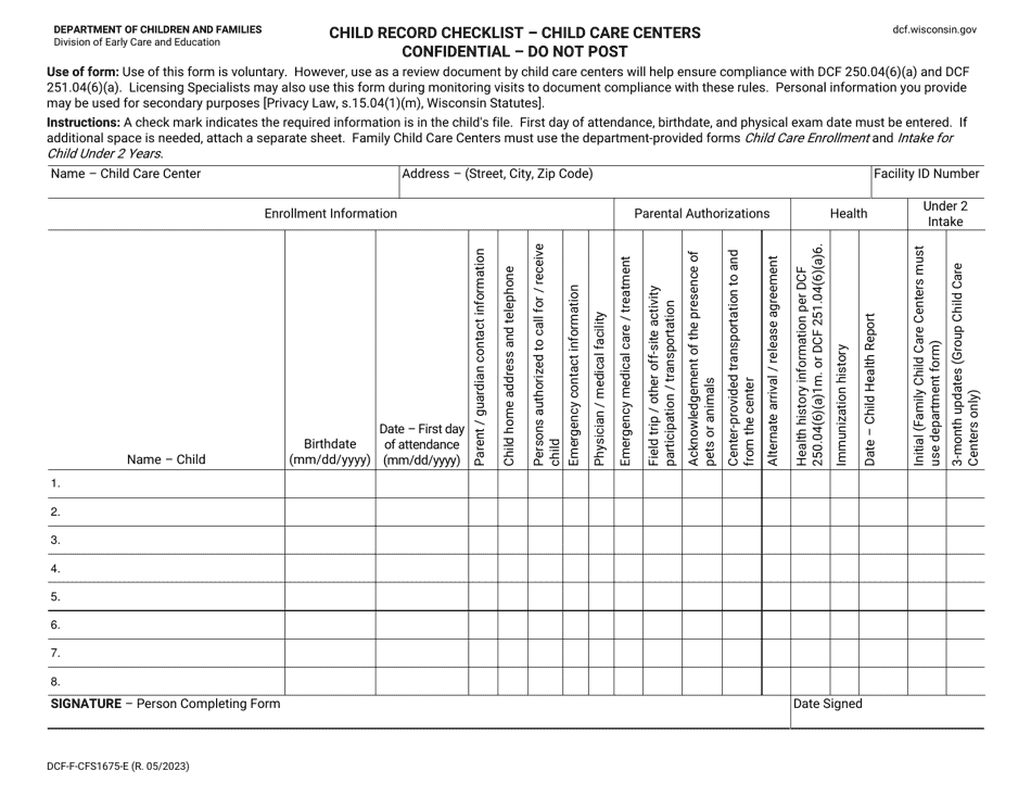 form-dcf-f-cfs1675-e-download-printable-pdf-or-fill-online-child-record