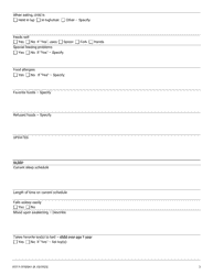 Form DCF-F-CFS0061 Intake for Child Under 2 Years - Child Care Centers - Wisconsin, Page 2