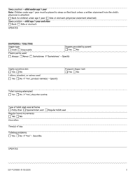Form DCF-F-CFS0061 Intake for Child Under 2 Years - Child Care Centers - Wisconsin, Page 3