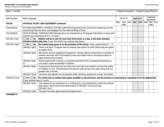 Form DCF-F-CFS2241 Initial Licensing Checklist - Family Child Care Centers - Wisconsin, Page 11