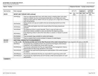 Form DCF-F-CFS2241 Initial Licensing Checklist - Family Child Care Centers - Wisconsin, Page 18