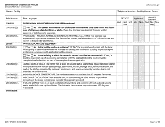 Form DCF-F-CFS2241 Initial Licensing Checklist - Family Child Care Centers - Wisconsin, Page 5
