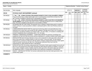 Form DCF-F-CFS2241 Initial Licensing Checklist - Family Child Care Centers - Wisconsin, Page 7