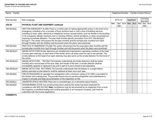 Form DCF-F-CFS2241 Initial Licensing Checklist - Family Child Care Centers - Wisconsin, Page 8