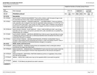 Form DCF-F-CFS2242 Initial Licensing Checklist - Group Child Care Centers - Wisconsin, Page 17