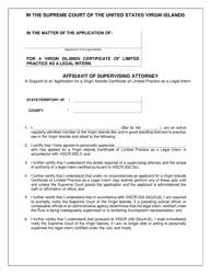 Application for a Virgin Islands Certificate of Limited Practice as a Legal Intern - Virgin Islands, Page 7