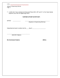 Application for a Virgin Islands Certificate of Limited Practice as a Legal Intern - Virgin Islands, Page 8