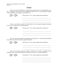 Application for Appointment to Attorney Panel - Virgin Islands, Page 3