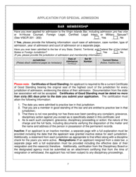 Application for Special Admission to the Virgin Islands Bar - Virgin Islands, Page 7