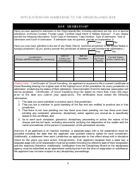 Application for Admission to the Virgin Islands Bar - Virgin Islands, Page 6