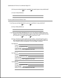 Questionnaire for an Attorney Seeking Admission Pro Hac Vice Before the Supreme Court of the Virgin Islands and the Superior Court of the Virgin Islands - Virgin Islands, Page 2