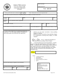 Form NOT100 Four-Year Notary Public Commission Application - Wisconsin, Page 2