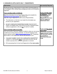 Form DCA BBS37A-520A Application for Subsequent Associate Clinical Social Worker (Asw) Registration - California, Page 4