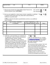 Form DCA BBS37A-520A Application for Subsequent Associate Clinical Social Worker (Asw) Registration - California, Page 8