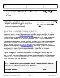 Form DCA BBS37A-590A Application for Subsequent Associate Marriage and Family Therapist (Amft) Registration - California, Page 9