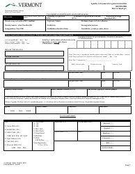 Document preview: Form VL-021 Application for License/Permit - Vermont (Kirundi)
