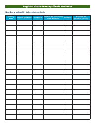 Formulario CR-011403 Registros Diarios De Recepcion De Mariscos - South Carolina (Spanish), Page 2