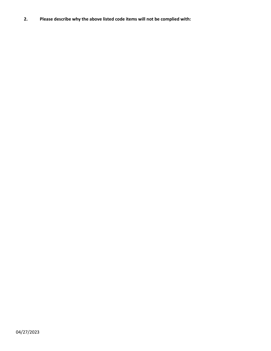 Application for Limited Operating Permit for Use During Construction - Nevada, Page 3