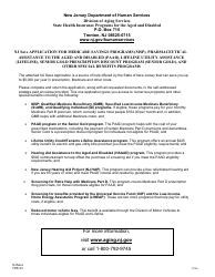 Document preview: Form J1142 Njsave Application - New Jersey