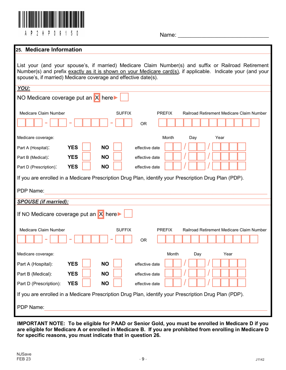 Form J1142 Njsave Application - New Jersey, Page 13
