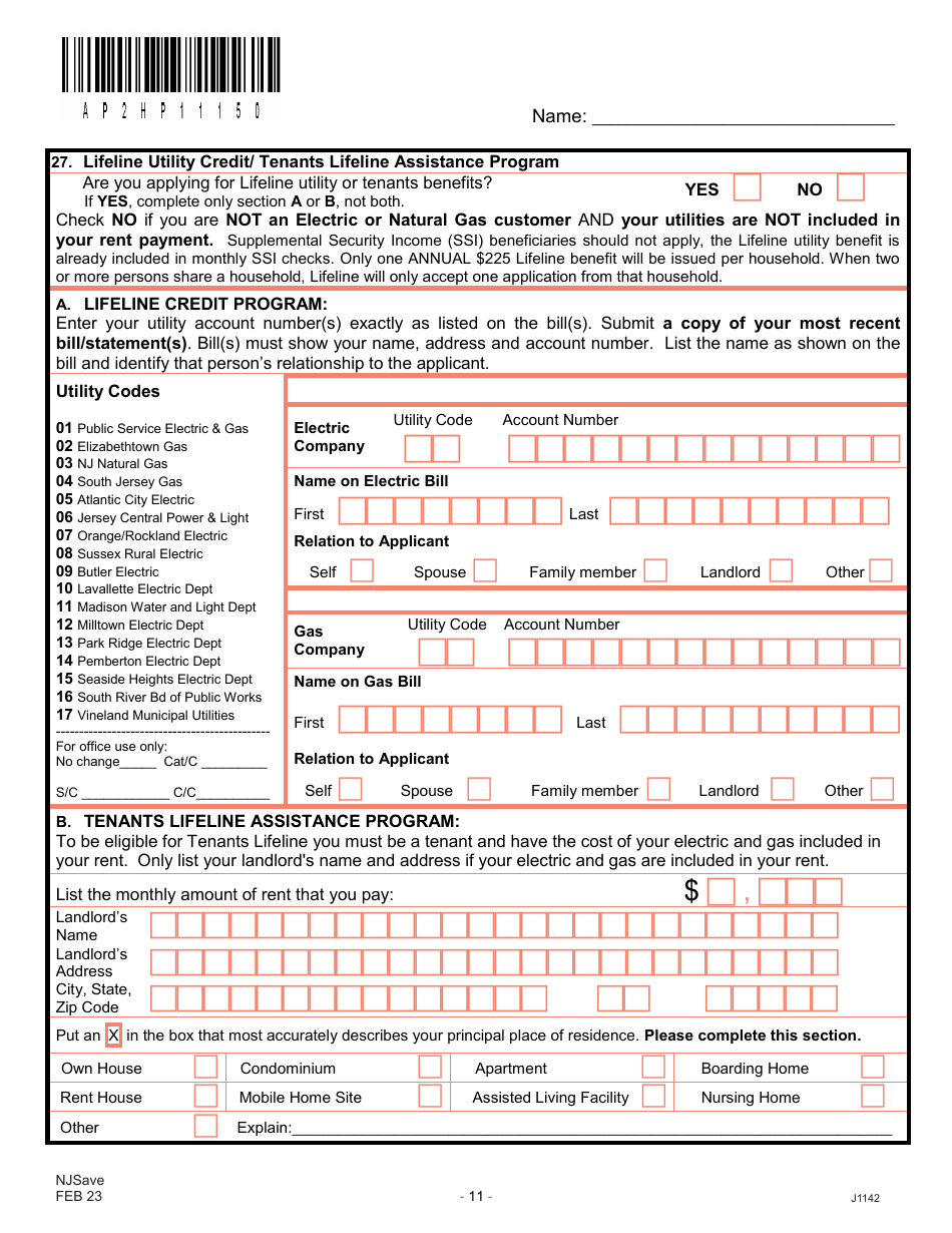 Form J1142 Njsave Application - New Jersey, Page 15