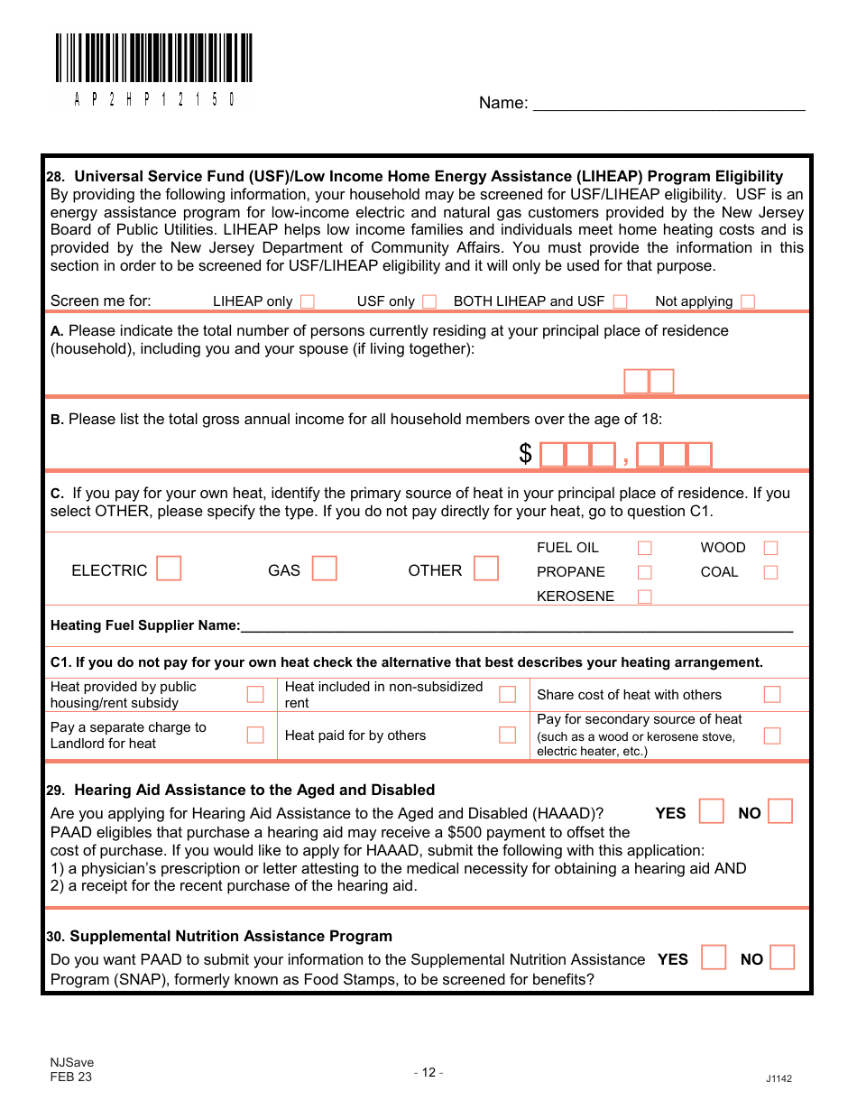 Form J1142 Njsave Application - New Jersey, Page 16