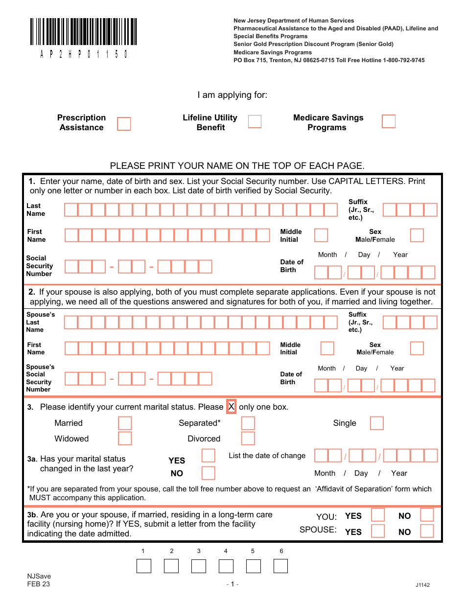 Form J1142 Njsave Application - New Jersey, Page 5