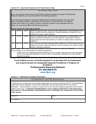 DBPR Form VM11 Change of Status Application - Florida, Page 5
